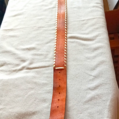 Damen ledergürtel braun mit - ledergürtel,