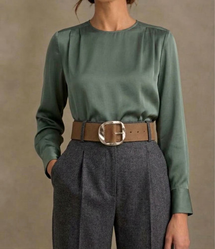 Damen ledergürtel braun - ledergürtel,