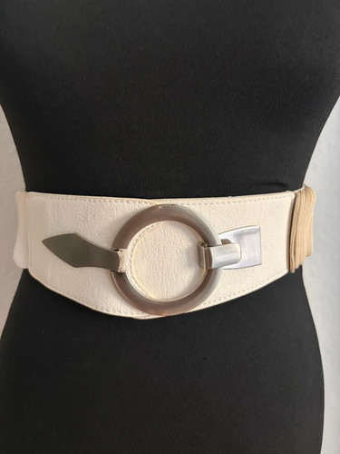 Vintage stretchgürtel weiß - stretchgürtel,