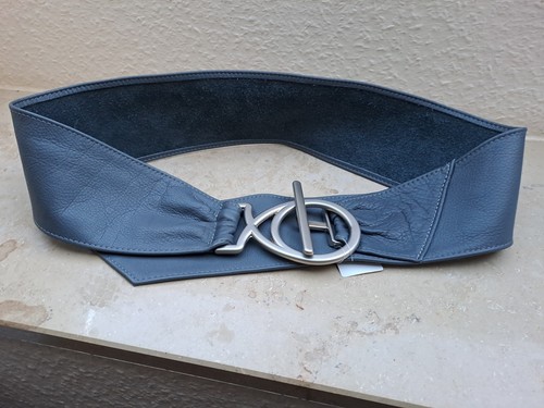 Ledergürtel grau cm - grau,